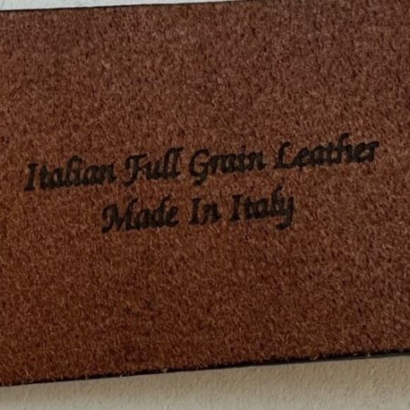 Timberland  Size 42 Men's Full Grain Leather Belt Made in Italy Brown New - Picture 8 of 10